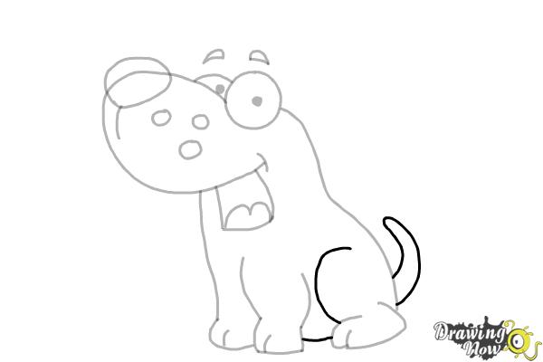 How to Draw a Cute Puppy - Step 7 How to Draw a Cute Puppy - Step 7