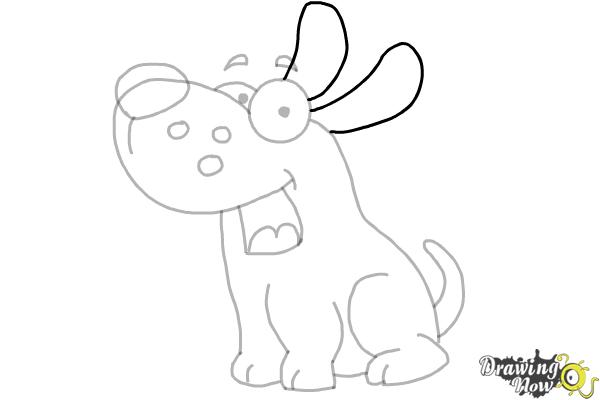 How to Draw a Cute Puppy - Step 8 How to Draw a Cute Puppy - Step 8