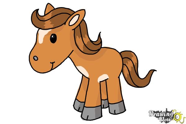 How to Draw a Horse for Kids (9 easy steps) - Step 9