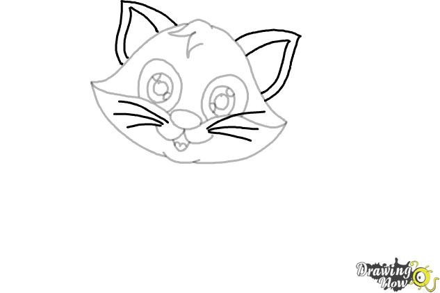 How to Draw a Cartoon Cat (Ver 2) - Step 6