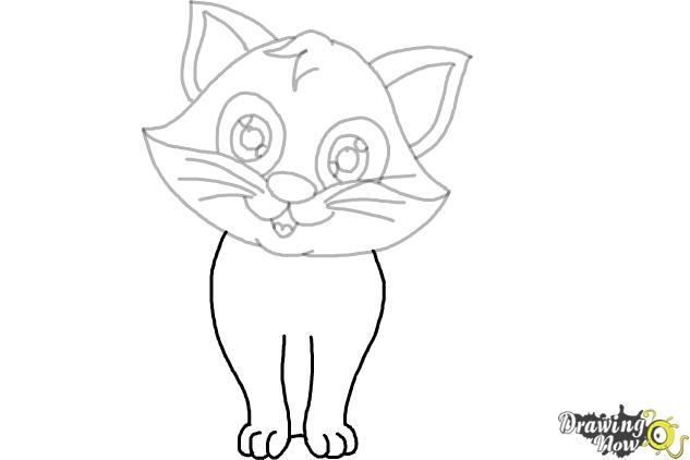 How to Draw a Cartoon Cat (Ver 2) - Step 7