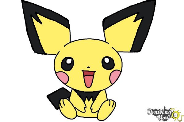 How to Draw Pokemon - Pichu - Step 9