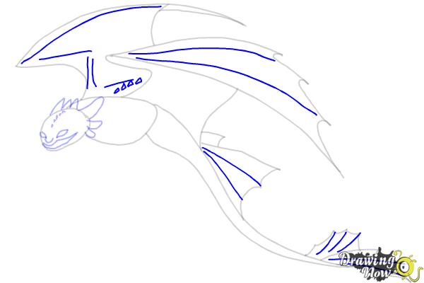 How to Draw a Dragon Step by Step - Step 7