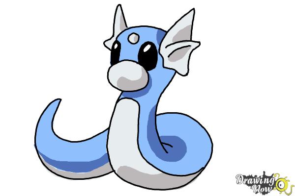 How to Draw Pokemon - Dratini - Step 12