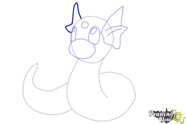 How to Draw Pokemon - Dratini - Step 9