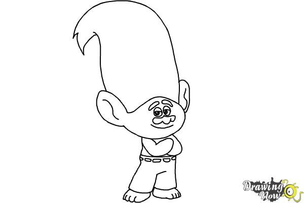 How to Draw Creek from Trolls - Step 12 How to Draw Creek from Trolls - Step 12