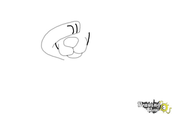 How to Draw a Cute Dog Dabbing - Step 4 How to Draw a Cute Dog Dabbing - Step 4