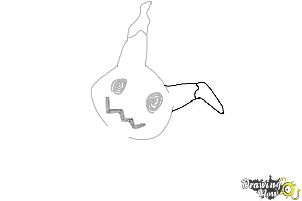 How to Draw Mimikyu | Pokemon - Step 5