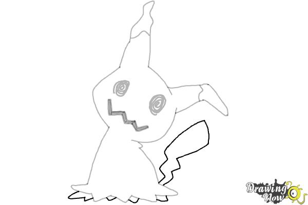 How to Draw Mimikyu | Pokemon - Step 7
