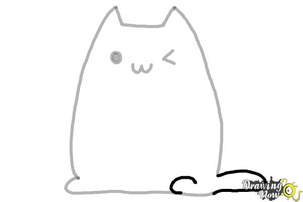 How to Draw Kawaii Cat - Step 6