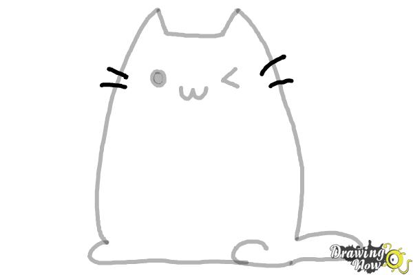 How to Draw Kawaii Cat - Step 7