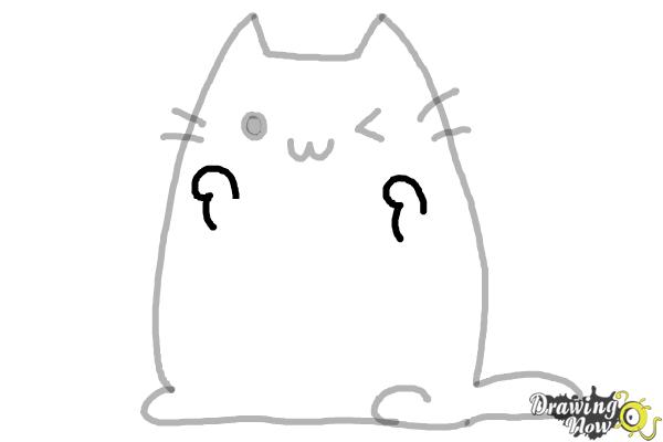 How to Draw Kawaii Cat - Step 8