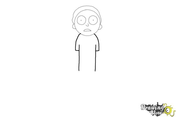 How to Draw Rick and Morty - Morty Smith - Step 5