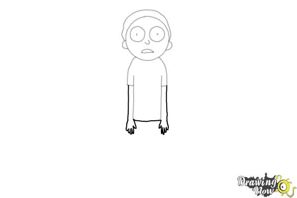 How to Draw Rick and Morty - Morty Smith - Step 6