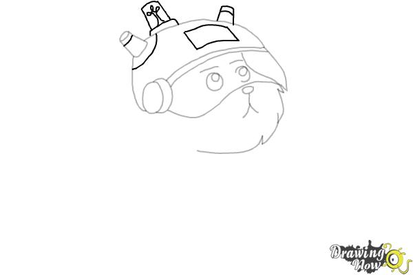 How to Draw Snowball from Rick and Morty - Step 6