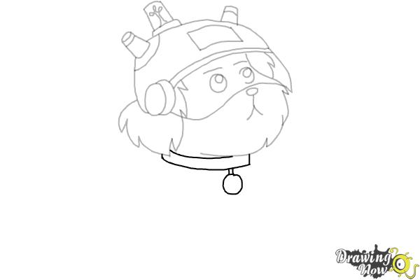 How to Draw Snowball from Rick and Morty - Step 8