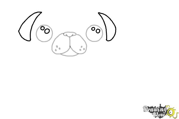 How to Draw a Kawaii Dog - Step 5