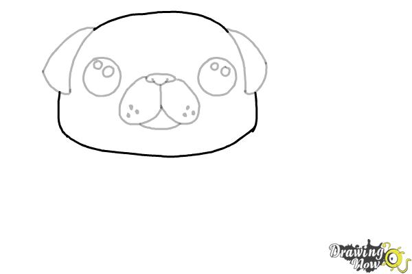 How to Draw a Kawaii Dog - Step 6