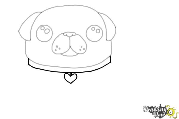 How to Draw a Kawaii Dog - Step 7