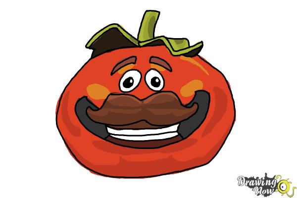 How to Draw Fortnite Tomato Head - Step 12
