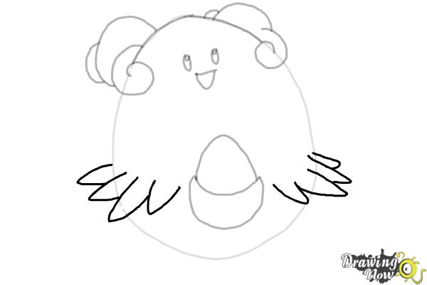 How to Draw Pokemon - Blissey - Step 6