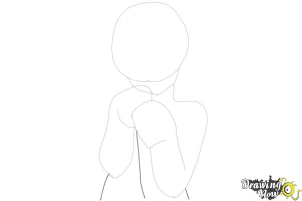 How to Draw Cute Anime Girl - Step 6