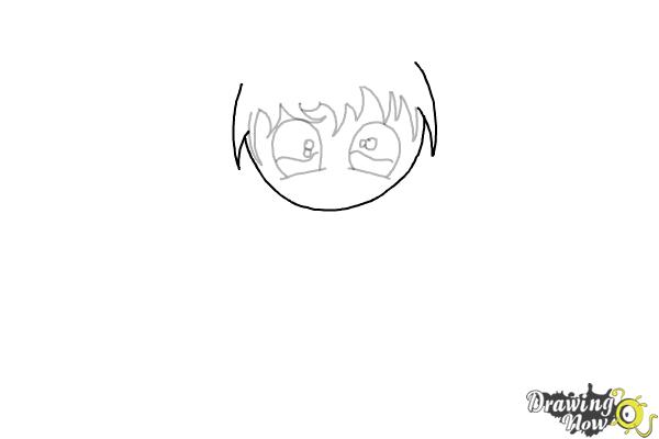 How to Draw Anime Chibi Boy - Step 6