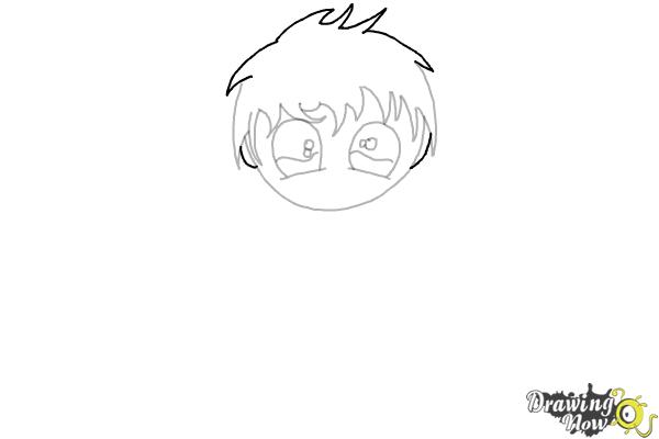 How to Draw Anime Chibi Boy - Step 7