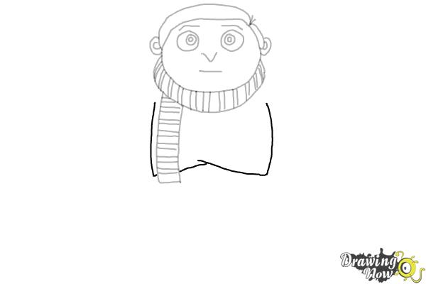 How to Draw Little Gru from Minions : Rise of Gru - Step 10