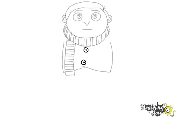 How to Draw Little Gru from Minions : Rise of Gru - Step 11