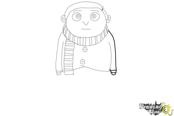 How to Draw Little Gru from Minions : Rise of Gru - Step 13