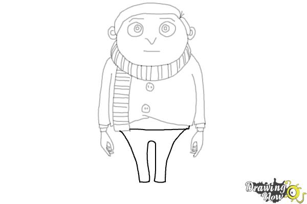 How to Draw Little Gru from Minions : Rise of Gru - Step 15