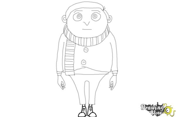 How to Draw Little Gru from Minions : Rise of Gru - Step 16