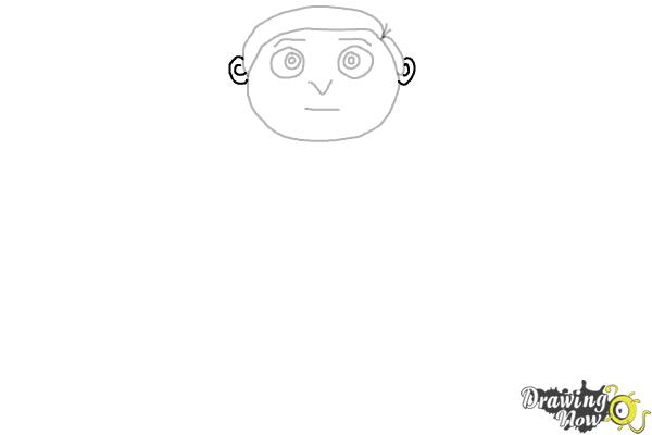 How to Draw Little Gru from Minions : Rise of Gru - Step 6