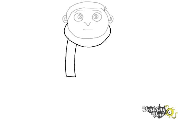 How to Draw Little Gru from Minions : Rise of Gru - Step 7