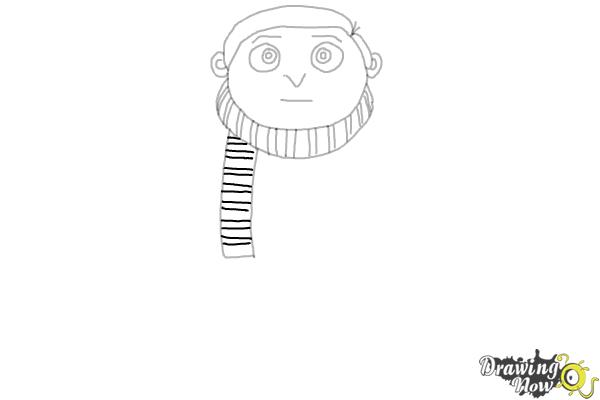 How to Draw Little Gru from Minions : Rise of Gru - Step 9