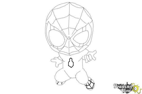 How to Draw Spider-Man: No Way Home - Step 14