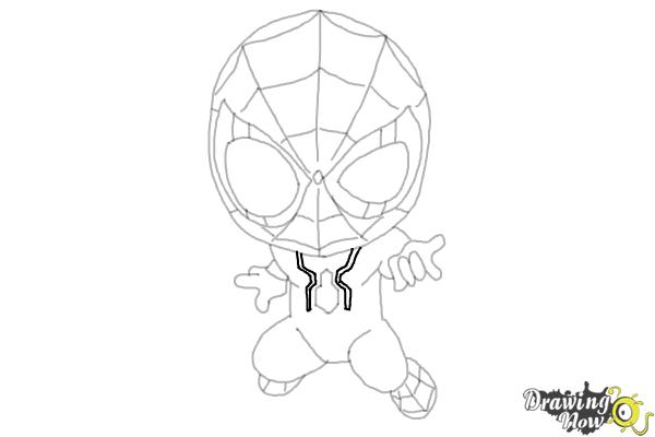 How to Draw Spider-Man: No Way Home - Step 15
