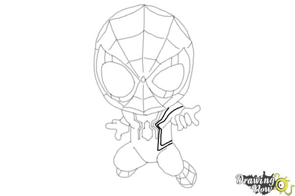 How to Draw Spider-Man: No Way Home - Step 16