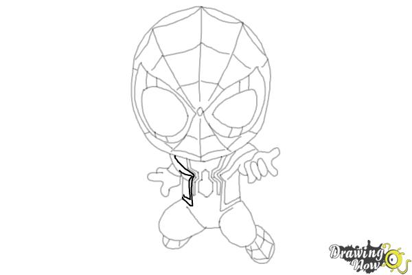 How to Draw Spider-Man: No Way Home - Step 17