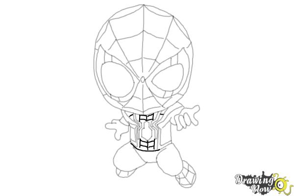 How to Draw Spider-Man: No Way Home - Step 18