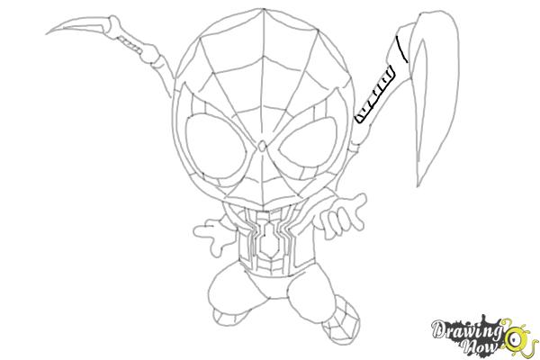 HOW TO DRAW THE MAN SPIDER STYLE HQ - MOVIE AWAY FROM HOME STEP BY