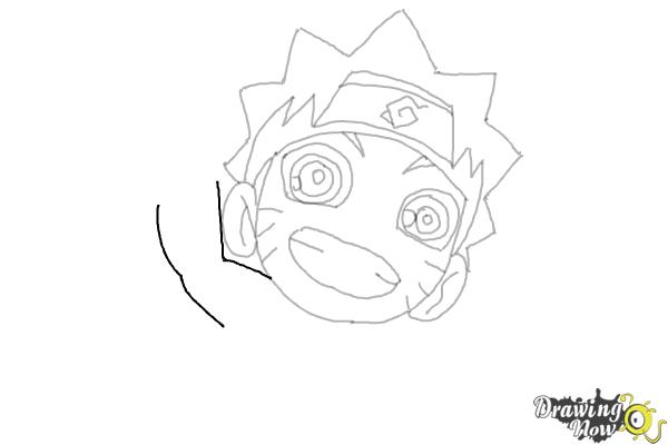 How to Draw Naruto Chibi Style - Step 10