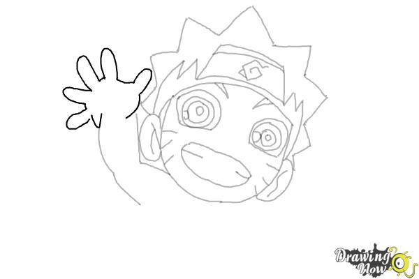 How to Draw Naruto Chibi Style - Step 11