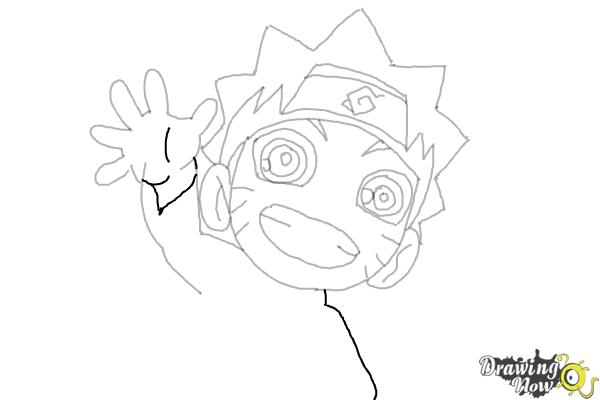 How to Draw Naruto Chibi Style - Step 12