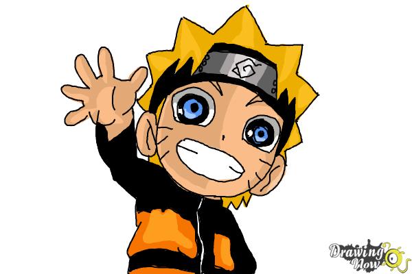 How to Draw Naruto Chibi Style - Step 15