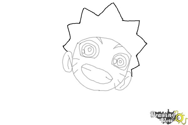 How to Draw Naruto Chibi Style - Step 7