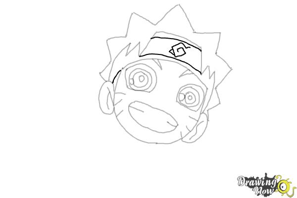 How to Draw Naruto Chibi Style - Step 9
