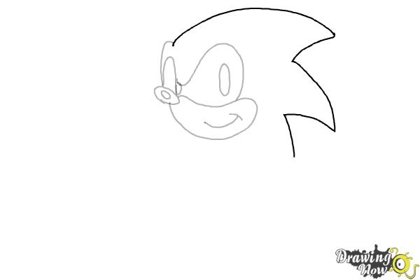 How to Draw Sonic the Hedgehog 2 - Step 5