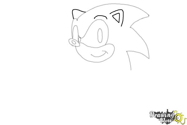 How to Draw Sonic the Hedgehog 2 - Step 6